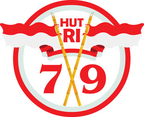79 th Indonesia Independence with Circles.eps
