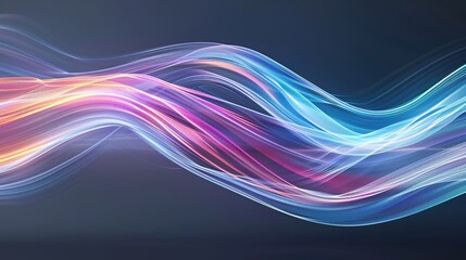 Naklejka premium A blue and orange wave with a green background