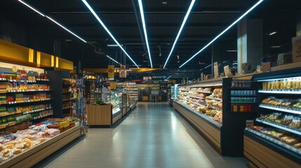 Supermarket Interior View