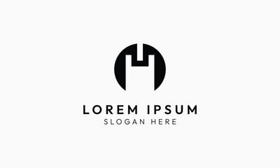 Minimal Monogram Logo Design with Letter M