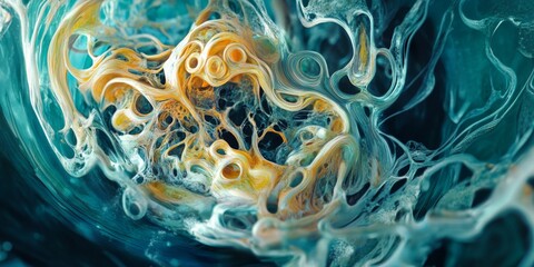 Obraz premium Bowl of Noodles Art: A Whimsical Abstract Illustration Celebrating the Artistic Side of a Culinary Staple.