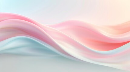Fototapeta premium A pink and white wave with a pink and white background