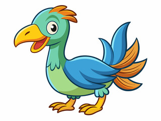 Dessin d’oiseau dodo de dessin animé © VectorVibe