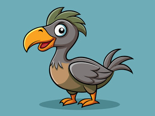 Dessin d’oiseau dodo de dessin animé © VectorVibe