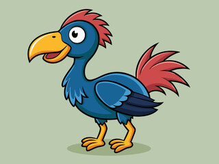Dessin d’oiseau dodo de dessin animé © VectorVibe