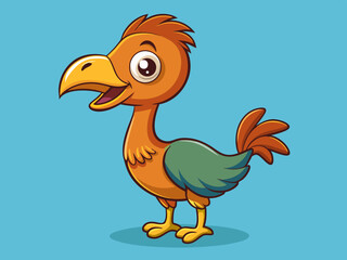 Dessin d’oiseau dodo de dessin animé © VectorVibe