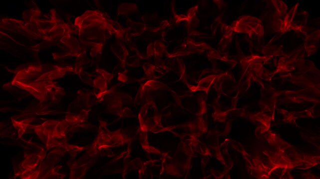 Intense abstract design featuring a fiery red texture with swirling patterns against a dark background. Ideal for dramatic, horror, or high-energy visual themes. High quality 4k footage