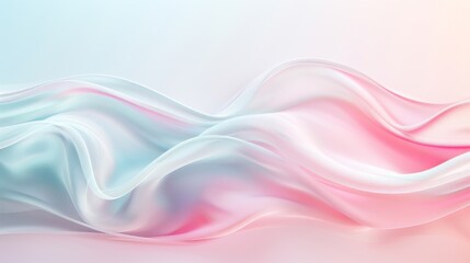 Fototapeta premium A colorful wave with a white background