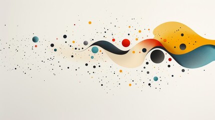A colorful abstract background with a white background