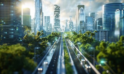 Smart city initiatives integrating technology for sustainable urban development