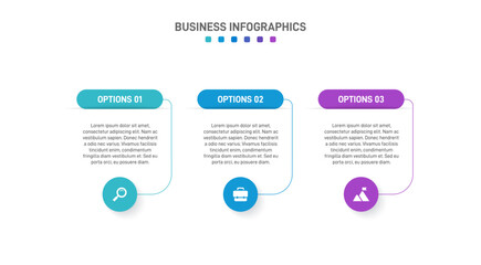Naklejka premium Horizontal progress bar featuring 3 arrow-shaped elements, symbolizing three six stages of business strategy and progression. Clean timeline infographic design template. Vector for presentation