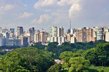 Fototapeta premium Panoramablick über Sao Paulo