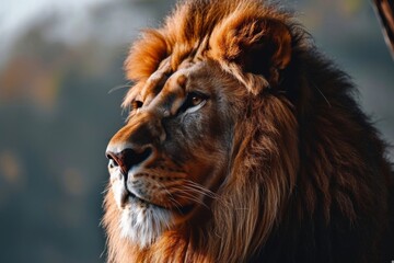 An image of a lion pride resting in the savannah, their regal presence and familial bonds embodying the essence of the African wildernes