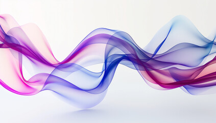 Naklejka premium Abstract colorful wavy shape on white background