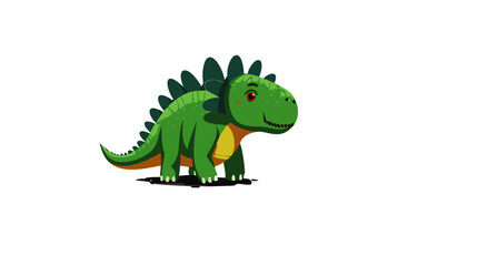 Obraz premium Dinosaurio Verde herbivoro