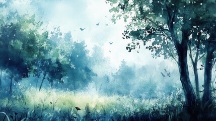 Morning Forest Mist