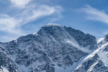 snow covered mountains