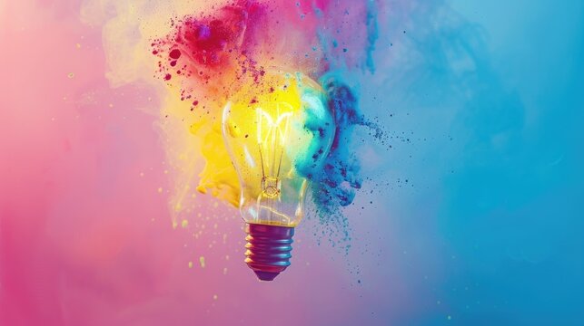 Vibrant, energetic burst of ideas and inspiration