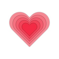 Pink heart. Red heart. Pink heart isolated. Symbol. Icon. Valentine. Love. Images. Template. Vector. 