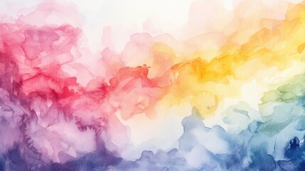 Obraz premium Vibrant Abstract Watercolor