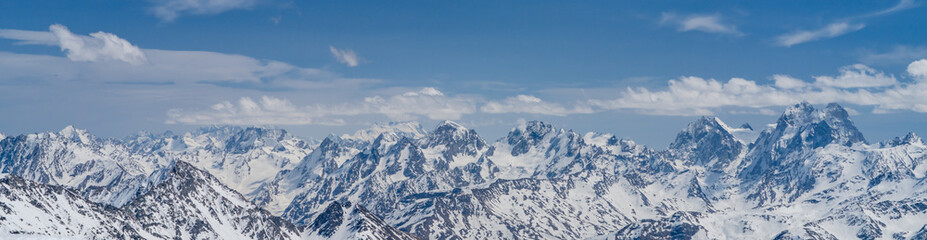 snow covered mountains
