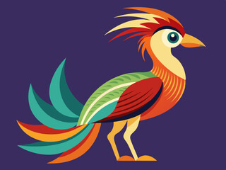 Naklejka premium Stylisé oiseaux