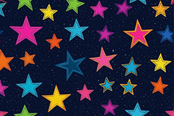 colorful background stars