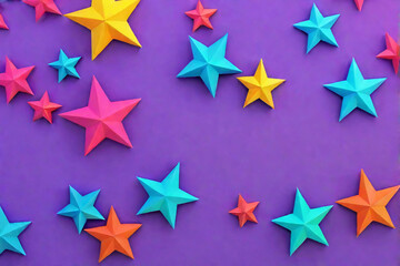 colorful background stars