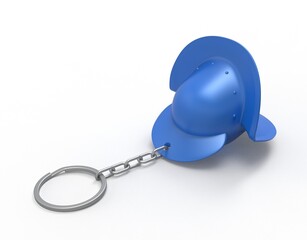 3d illustration of keychain Morion helmet