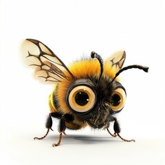 Obraz premium Bee Empathy emotion fantasy animal cartoon isolated whitebackground