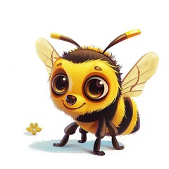 Naklejka premium Bee Pride emotion fantasy animal cartoon isolated whitebackground