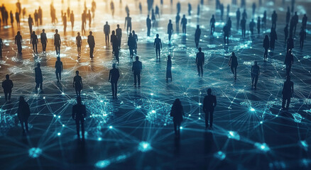 Global Business Connections.. Corporate networking. Concept of networking in a corporation.