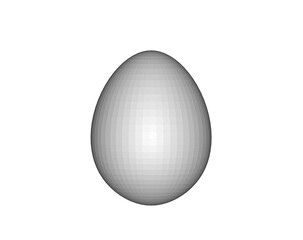 3d illustration of egg
