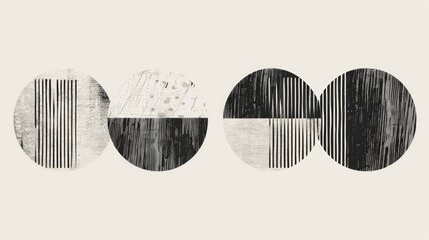 A simple yet striking image of three interconnected circles in black and white