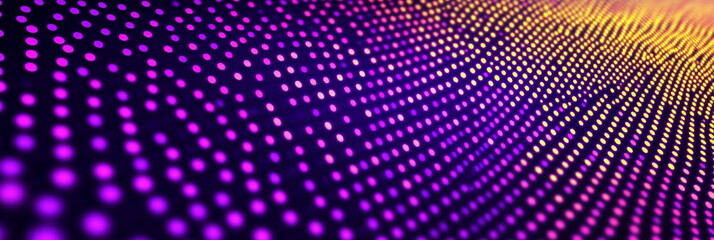 Obraz premium purple and orange abstract round dot background with lots of light spots