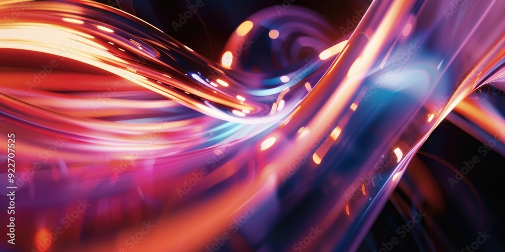 Aufkleber a vibrant and dynamic abstract design featuring swirling colors and shapes