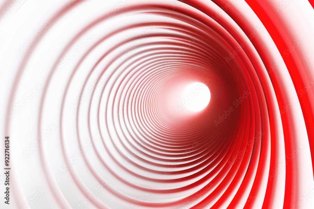 Poster a lighthouse with a red and white striped body and a light emitting from the top