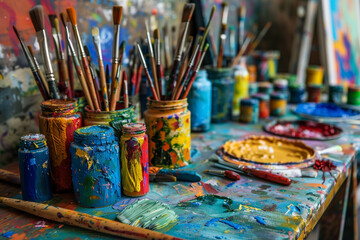 Obraz premium Colorful Artist's Palette