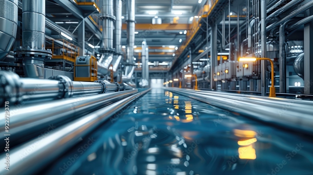 Fototapete A predictive maintenance in industrial settings. contributing to overall efficiency and productivity. Generative AI.