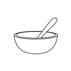 Blue bowl vector emoji symbol food plate