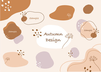 シンプルでナチュラルな可愛い秋のあしらいセット