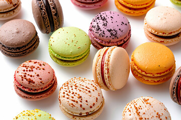 A Delightful Arrangement of Colorful Macarons