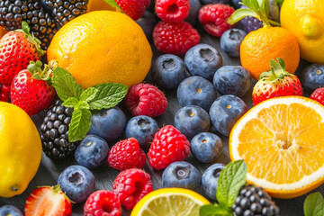 Obraz premium Fresh Fruit Medley