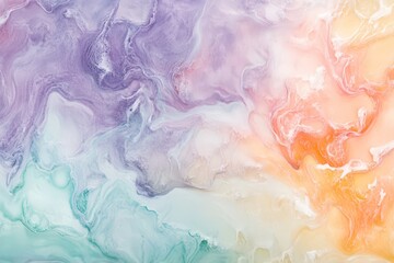 Colorful abstract swirl design with pastel tones and soft gradients