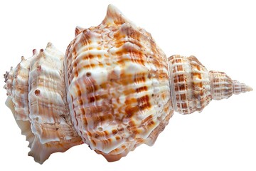 Fototapeta premium A close-up of a sea shell on a white background