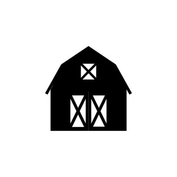 recommend clip art: Barn Silhouette. Vector icon.