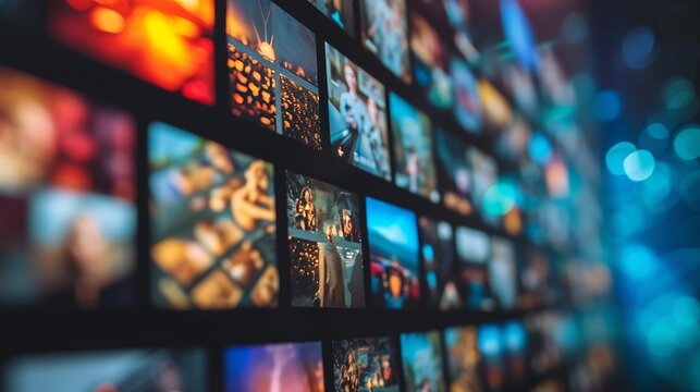 A website for storing videos, a movie streaming platform, and a digital collection of photos.