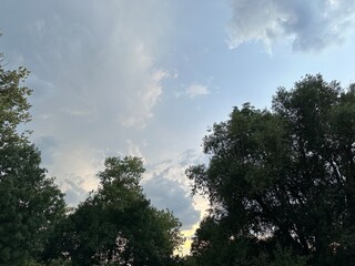 Obraz premium bad weather stormy sky before heavy rain