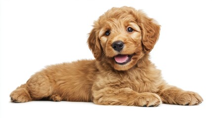 Happy Goldendoodle Puppy