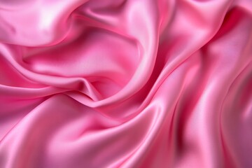 Fototapeta premium Elegant Draped Silk and Flowing Charmeuse: A Conceptual Design for Women's Day, Breast Cancer Awareness, Mother's Day, and Valentine's Day.